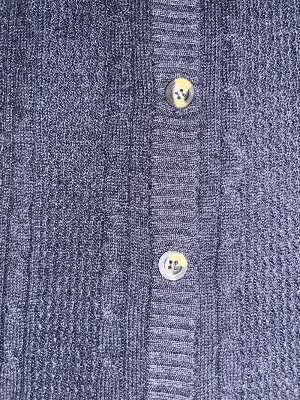 Oscar de la Renta Blur Gray Knit Sweater Vest - Picture 3 of 5